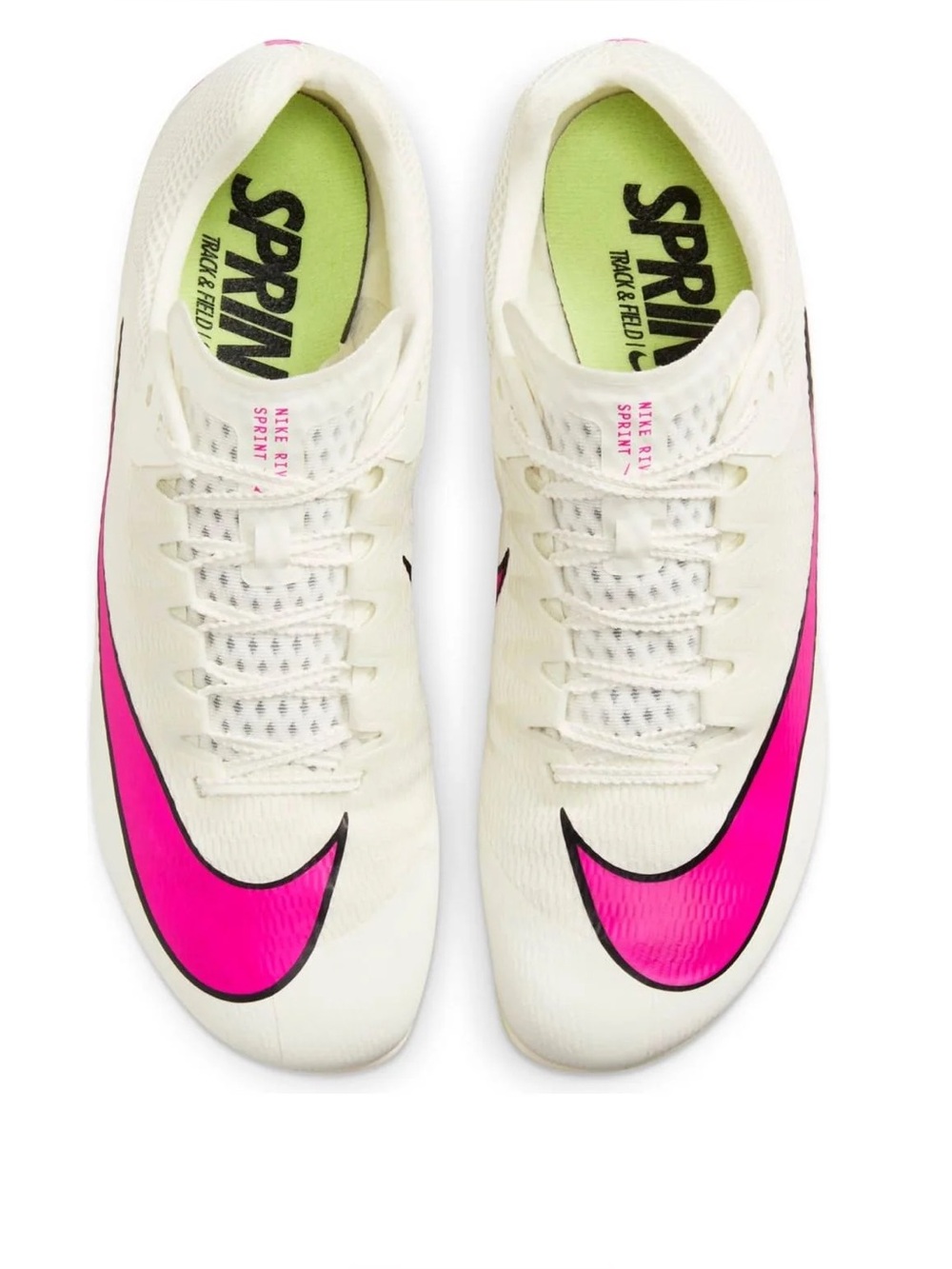 Nike Air Zoom Rival Sprint Spikes 'Sail Fierce Pink' Sz 8.5